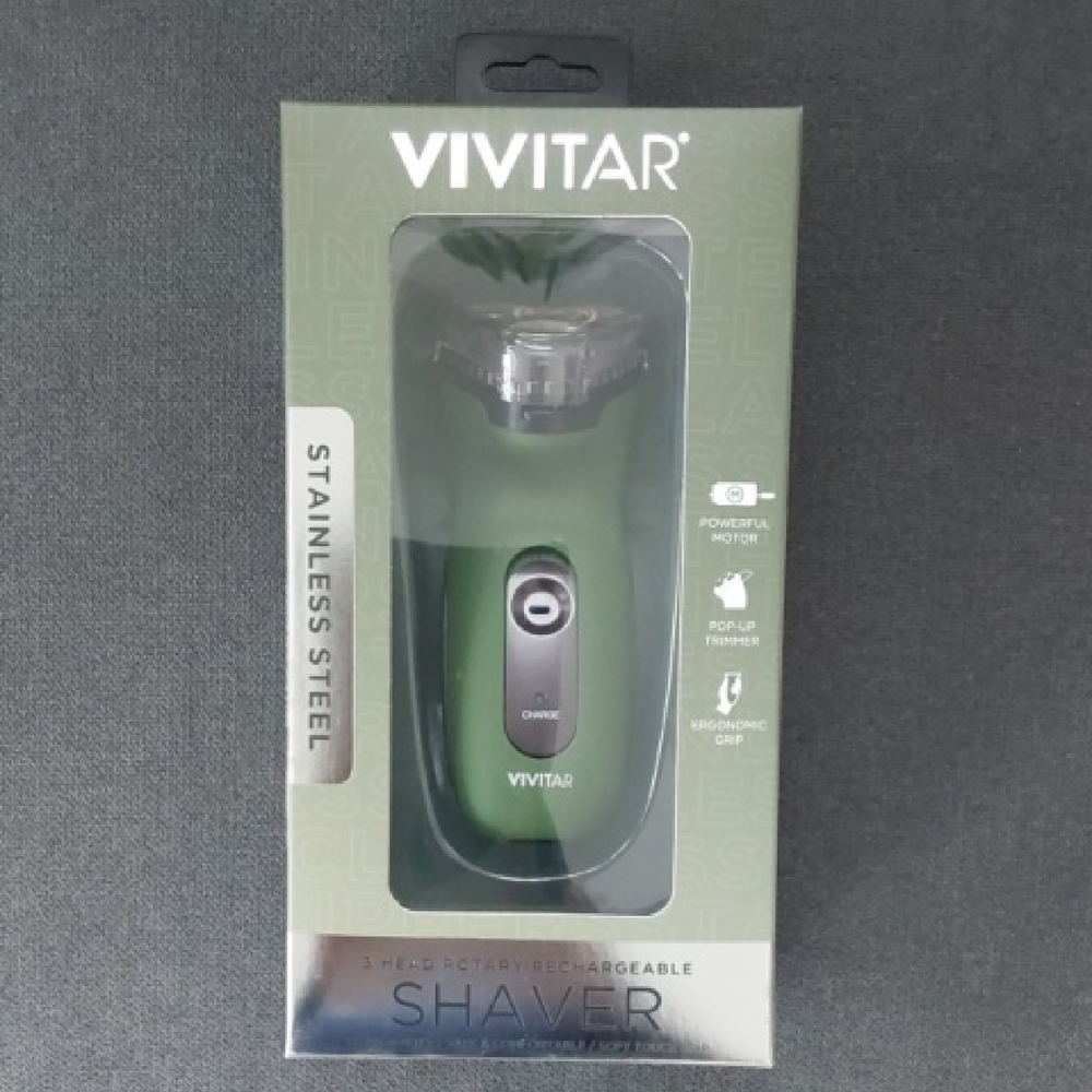 Vivitar Green Rechargeable Shaver